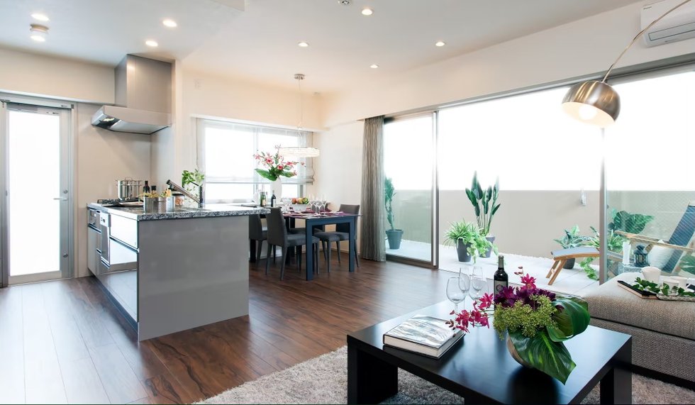 LIVING DINING KITCHEN