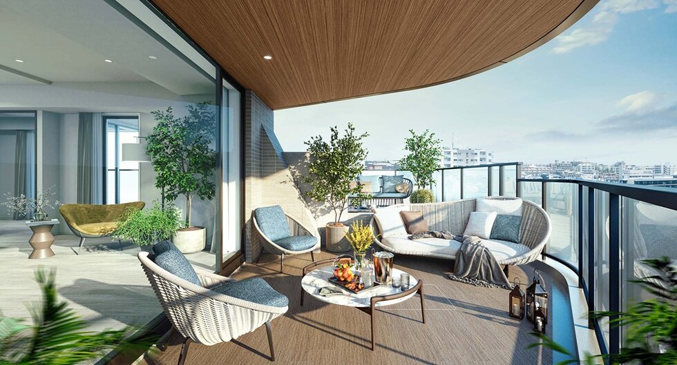 バルコニー（Ｑタイプ／分譲済み）完成予想CG