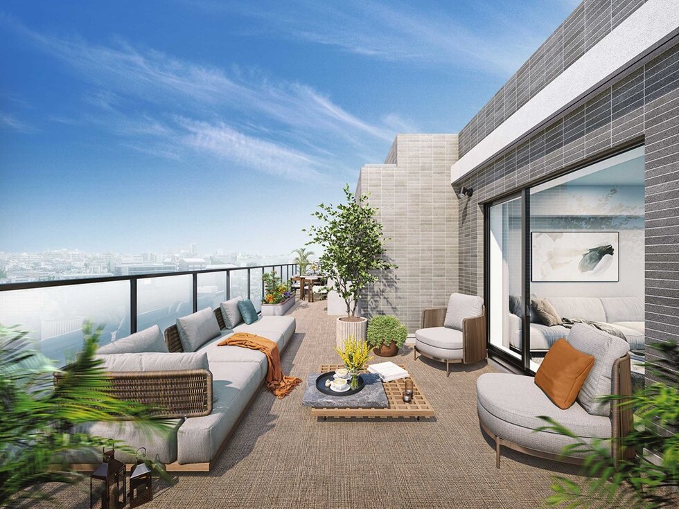 ルーフバルコニー（Rタイプ）完成イメージCG