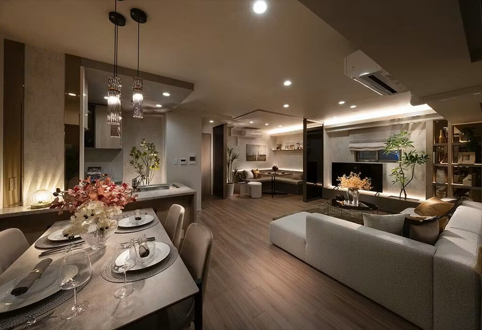 Living Dining Kitchen