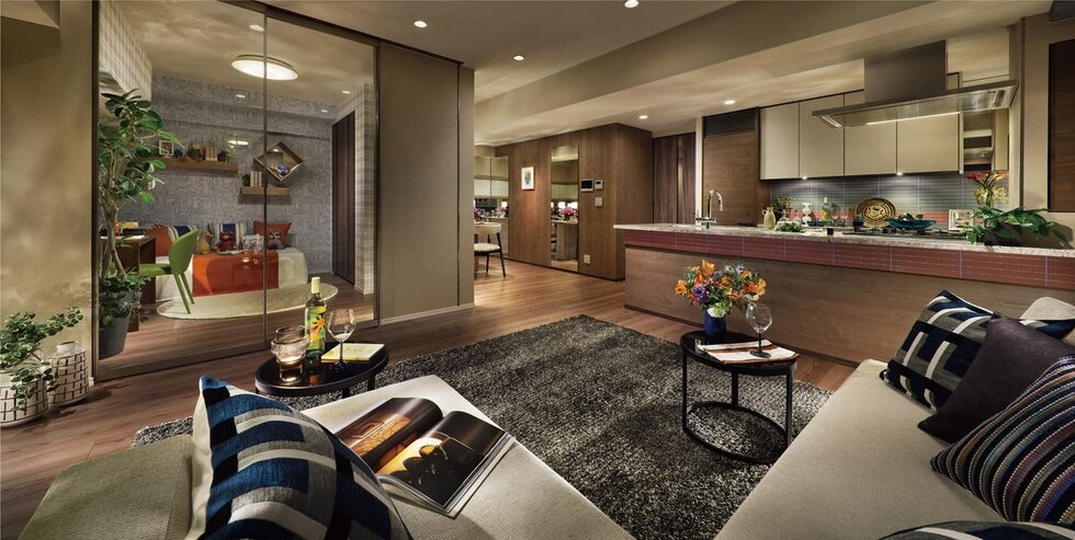 LIVING DINING KITCHEN