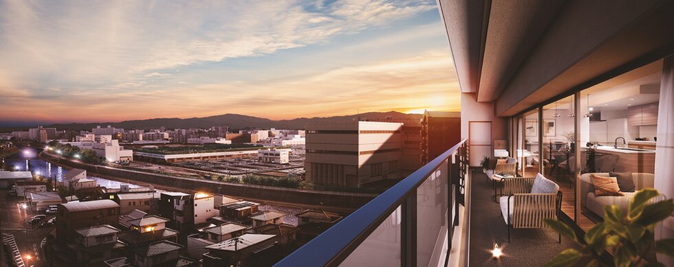 バルコニー眺望