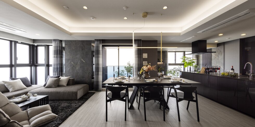 LIVING DINING KITCHEN