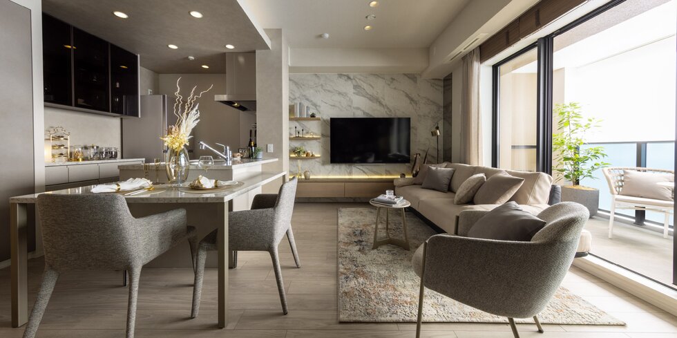 LIVING DINING KITCHEN