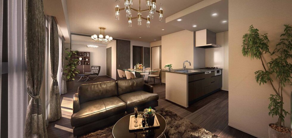 Bタイプ室内完成予想CG
Living Dining Kitchen