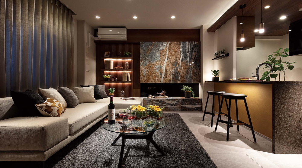 Living Dining Kitchen