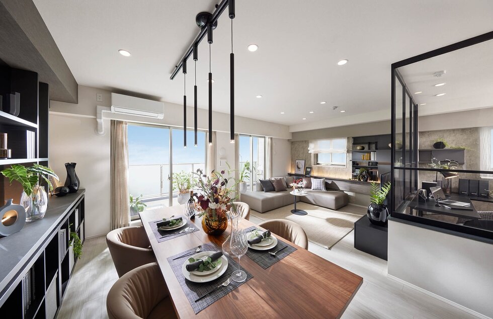 Living Dining Kitchen