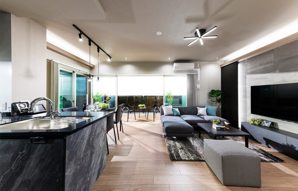 LIVING DINING KITCHEN