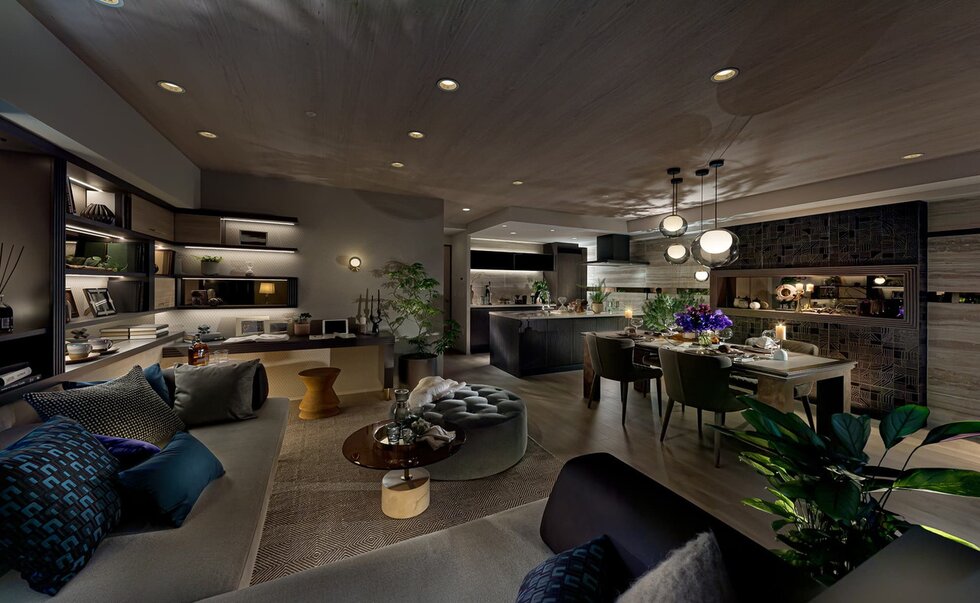 Living Dining Kitchen