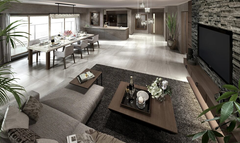 Living Dining Kitchen