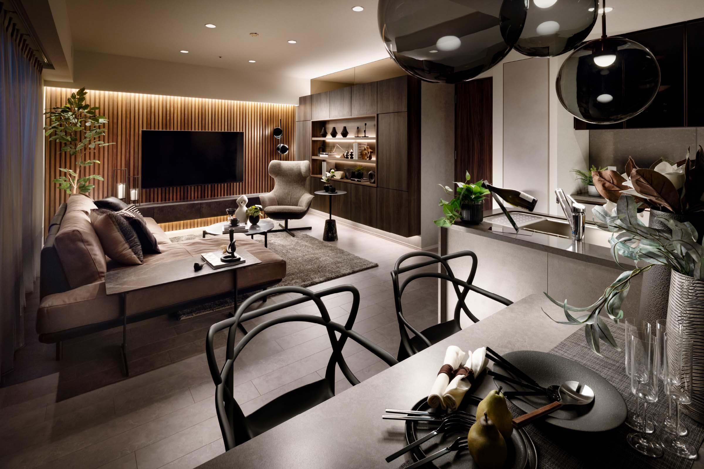 LIVING DINING KITCHEN