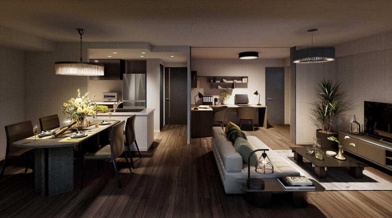 BM type
Living Dining Kitchen
BMタイプ室内完成予想CG