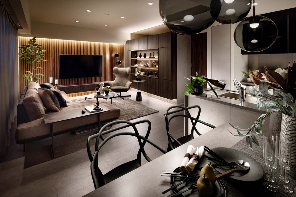 LIVING DINING KITCHEN