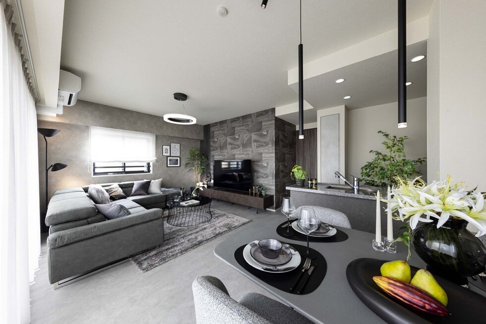 LIVING DINING KITCHEN