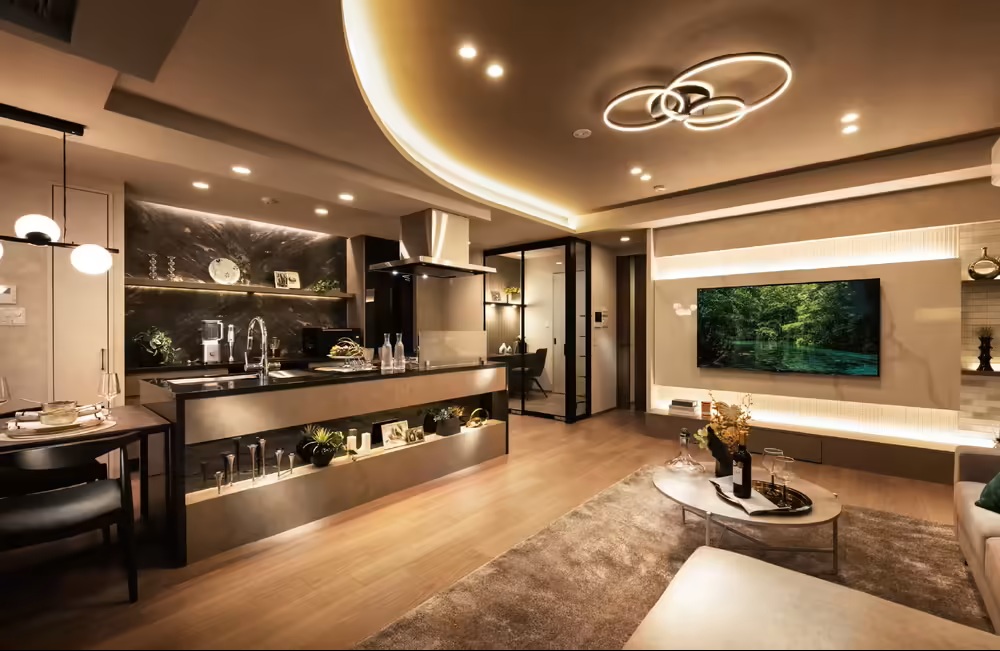 LIVING DINING KITCHEN
