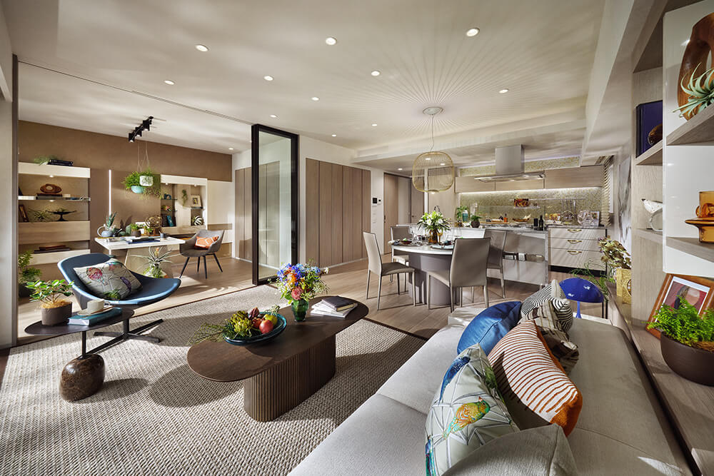 Living Dining Kitchen