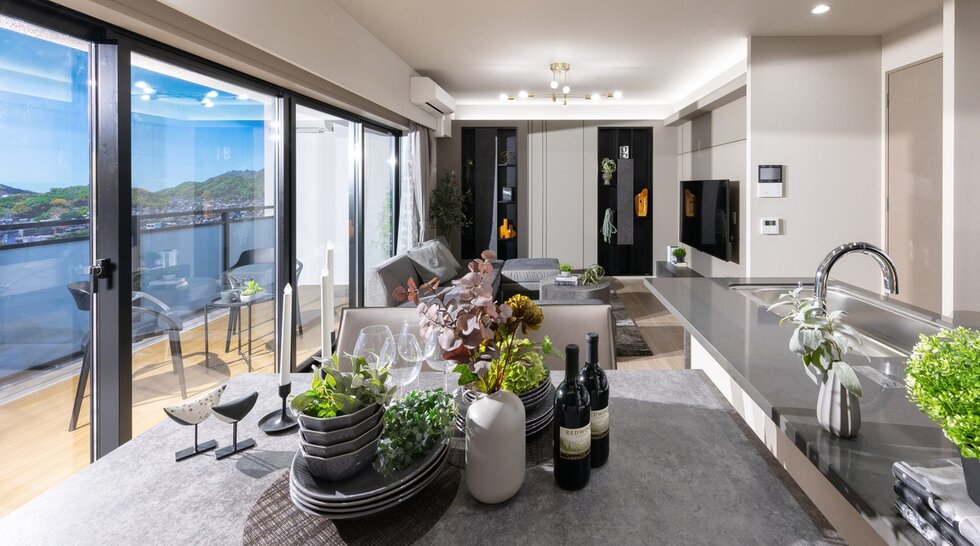 LIVING DINING KITCHEN