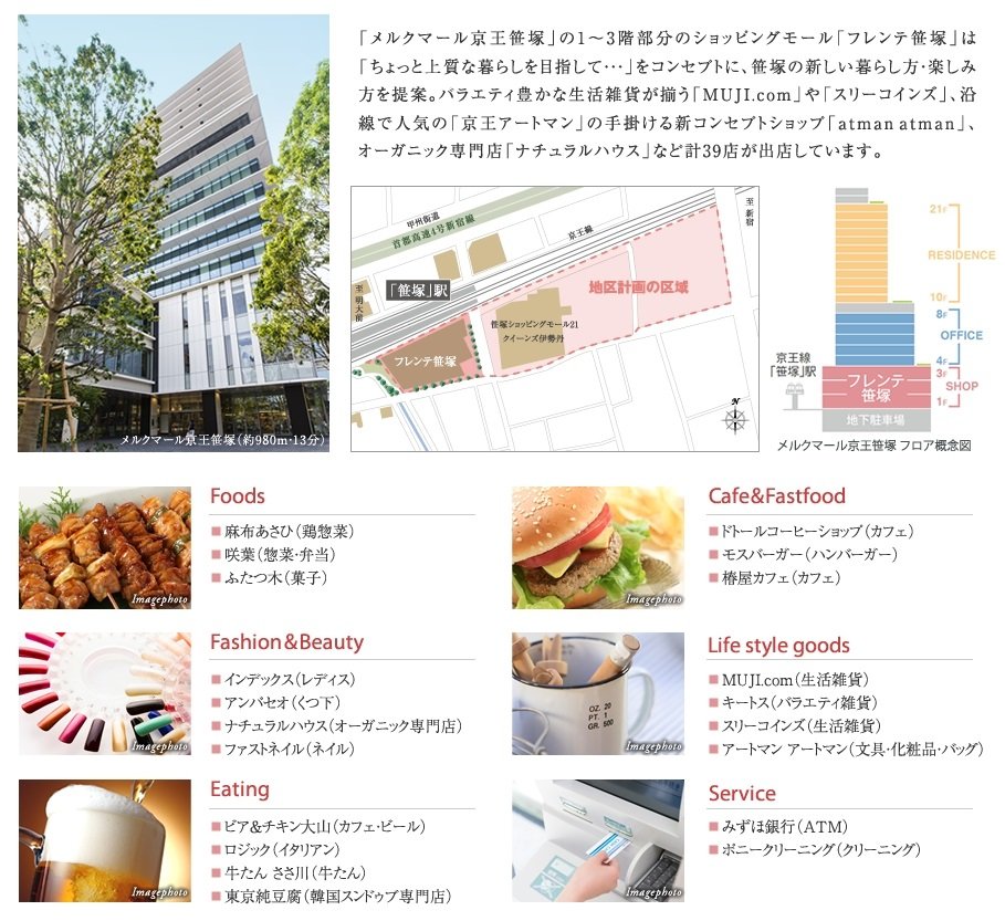 「笹塚」駅前の複合開発で誕生した複合ビル「メルクマール京王笹塚」。