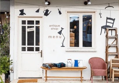 antique shop menu