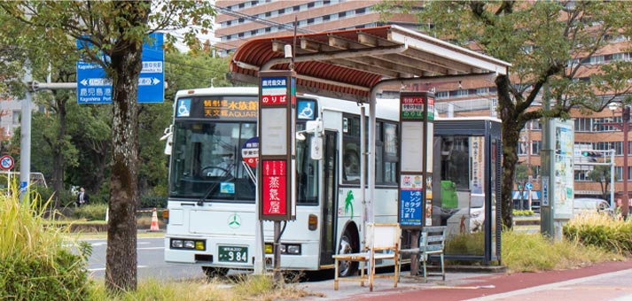 「甲東中学校前」バス停