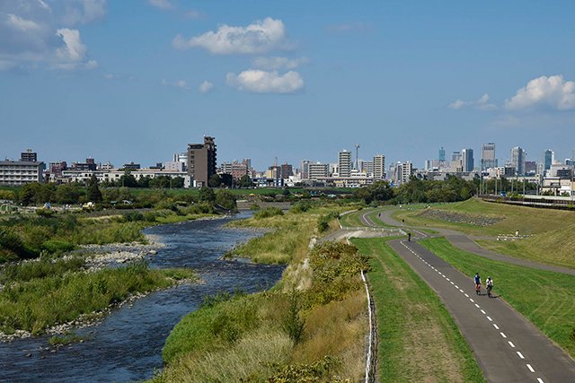 豊平川河川敷