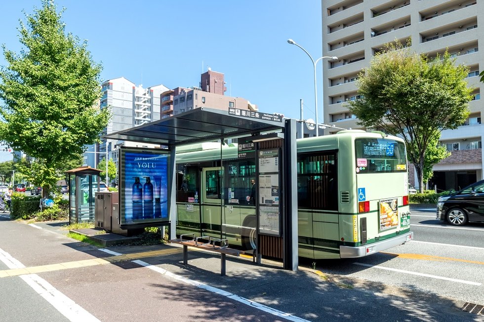 京都市バス「堀川三条」（金閣寺・立命館大学方面）