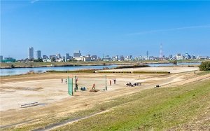 江戸川河川敷緑地