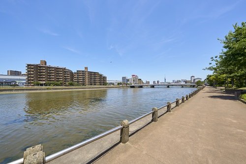室見川河畔