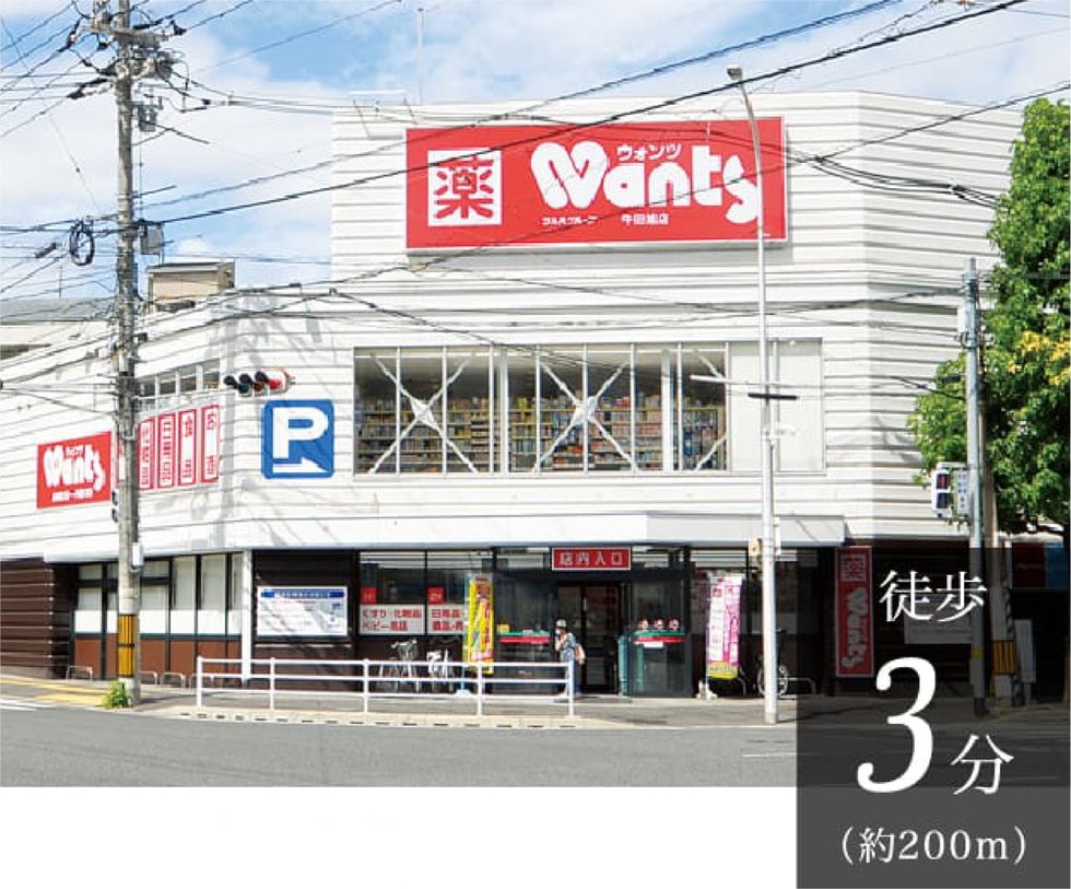 ウォンツ牛田旭店
