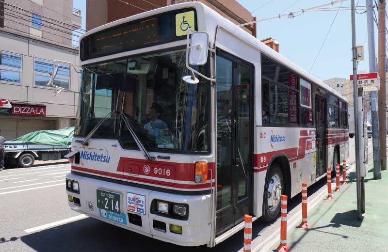 西鉄「城野四角」バス停