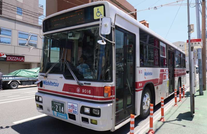 西鉄「城野四角」バス停