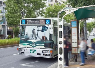 京都市バス「西大路三条」停留所