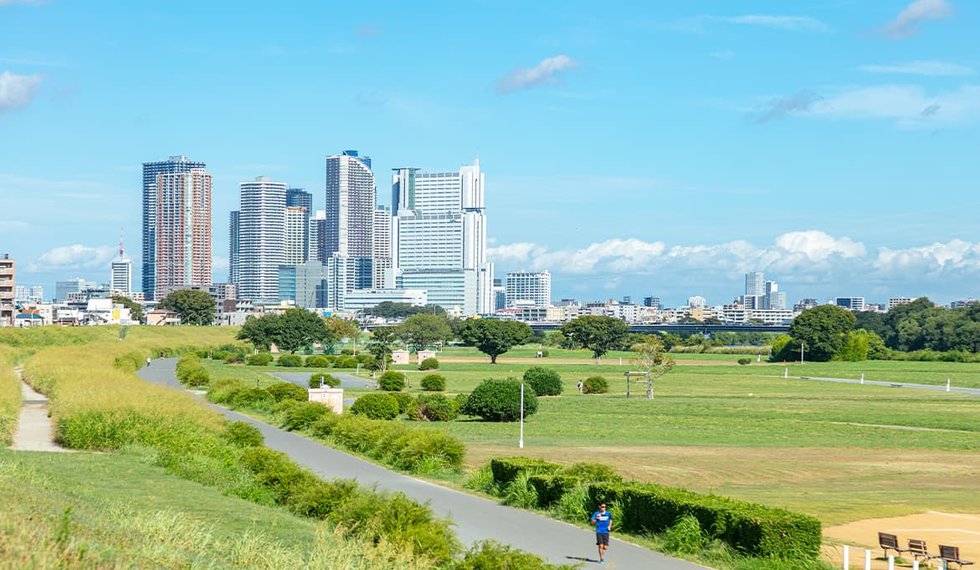 多摩川河川敷