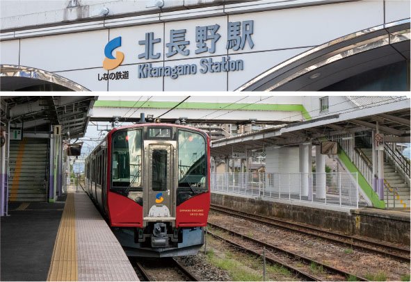 しなの鉄道「北長野」駅