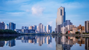 佃島対岸