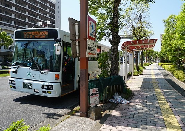 鹿児島交通「鴨池」バス停