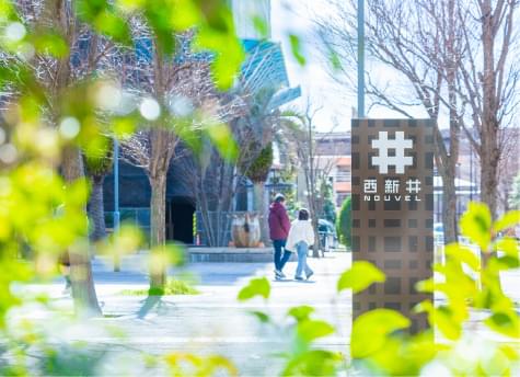 西新井ヌーヴェルの中の街区内の小路