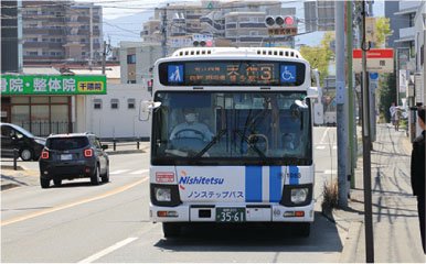 西鉄バス「干隈」バス停
