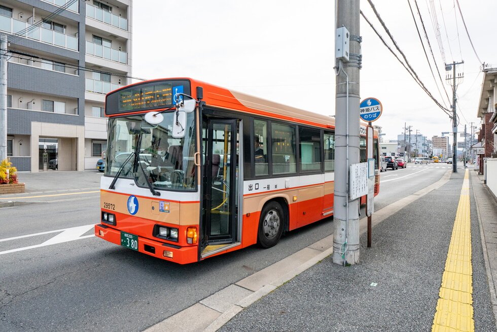 神姫バス「延末」バス停
［西方面行き］