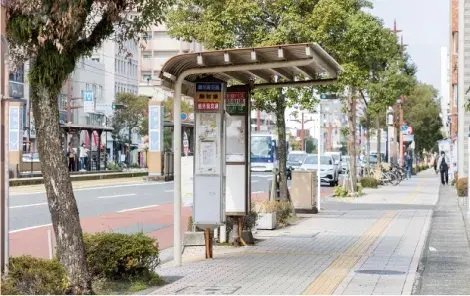 市営バス「騎射場」バス停