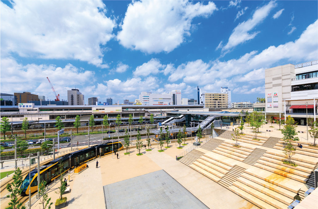 JR「宇都宮」駅 東口エリア