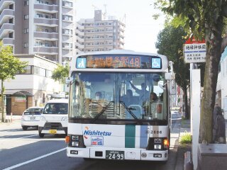 西鉄バス「地禄神社前」バス停