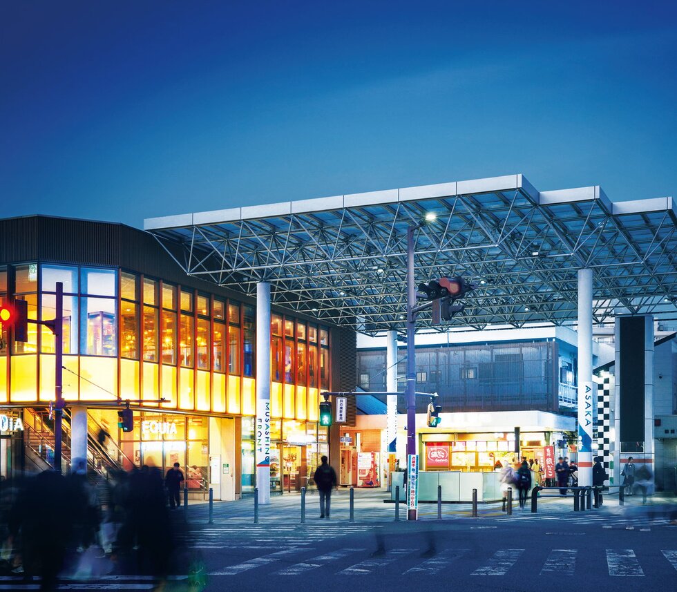 「朝霞」駅