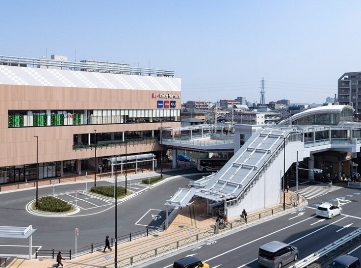 「北綾瀬」駅前ロータリー