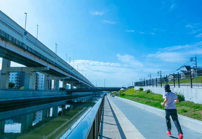 綾瀬川遊歩道
