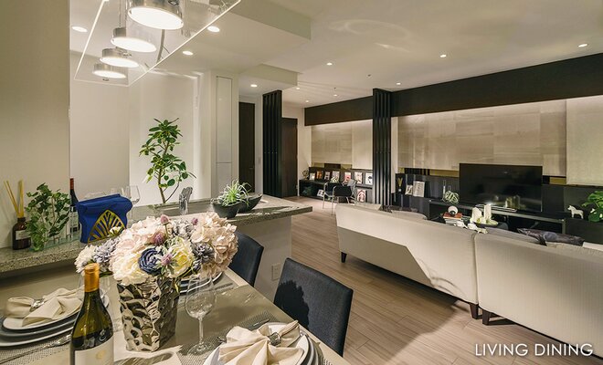 モデルルーム／LIVING DINING(Eタイプ 2019年3月撮影)