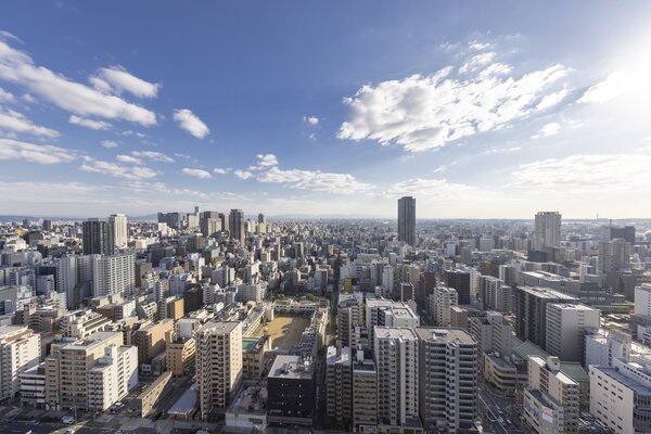 Kタイプバルコニーからの眺望_3405号室_34階南向き眺望（2025年10月29日撮影）