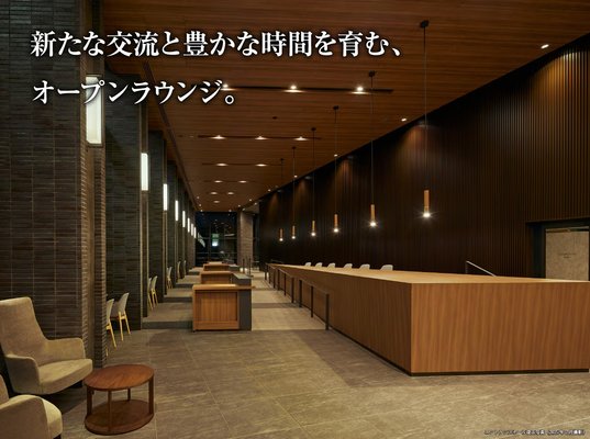 エントランスホール竣工写真（2025年2月撮影）