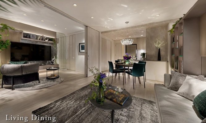 Living Dining（モデルルームD-B2‘タイプ／2022年11月撮影）