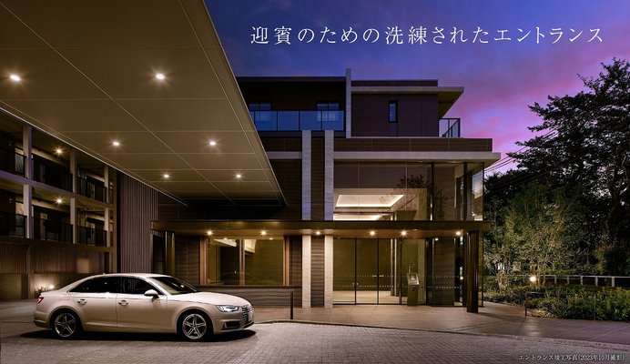 エントランス竣工写真(2023年10月撮影)